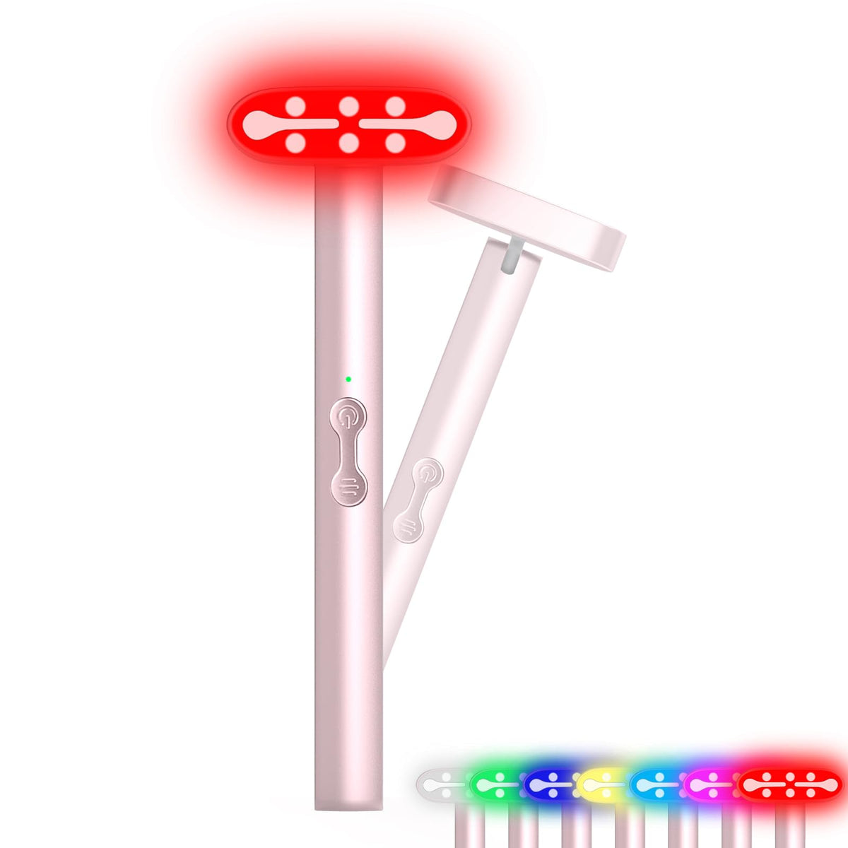 Red Light Therapy Wand for Face LED Facial Light Therapy for Skin Care at Home Blue Light Therapy Face Tool for Neck